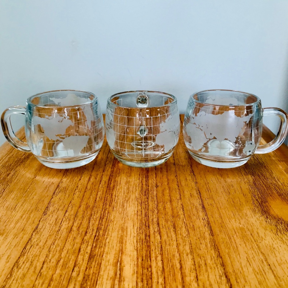 Vintage Nestle Nescafé Global Coffee Mugs - Set of 3